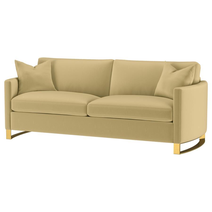 Corliss - Upholstered Arched Arm Sofa by CoasterElevations | Bel Furniture