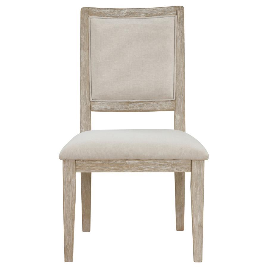 Trofello - Cushioned Dining Side Chair (Set of 2) - White Washed by Coaster Fine Furniture | Bel Furniture