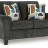 Erinslane - Loveseat Black by Benchcraft® | Bel Furniture