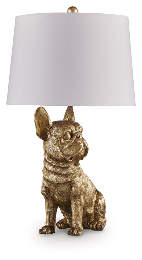 Wadeland - Gold Finish - Poly Table Lamp by Signature Design by Ashley® | Bel Furniture