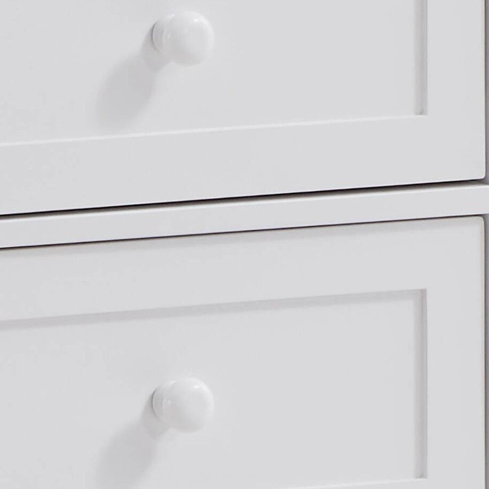 Six Drawer Dresser - White