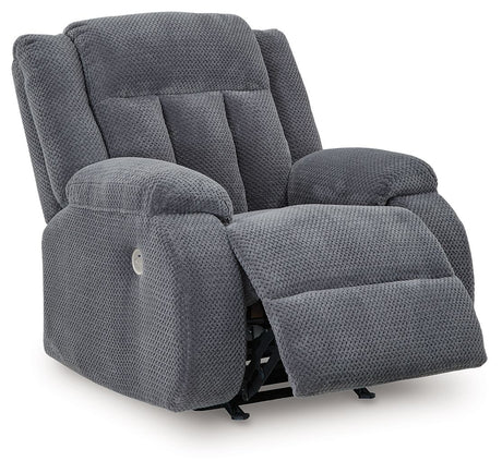 Observation - Steel - Power Rocker Recliner by Signature Design by Ashley® | Bel Furniture
