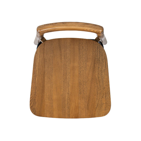 Sven - Modern Minimalist Low Back Counter Stool - Dark Brown Walnut by Jennifer Taylor Home | Bel Furniture