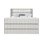 Isaiah - Bed With TV Lift-LED Speakers And Fireplace