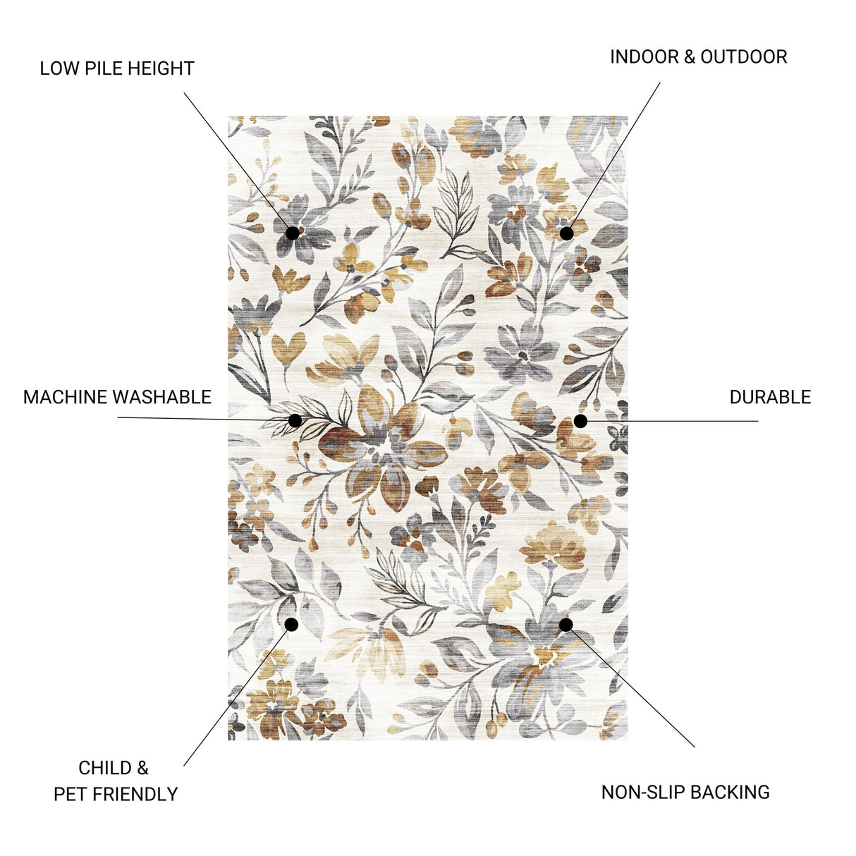 Sphinx - Washable Non - Slip Runner Rug Indoor & Outdoor by Icona Home Decor | Bel Furniture