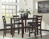 Coviar - Brown - DRM Counter Table Set (Set of 5) by Signature Design by Ashley® | Bel Furniture