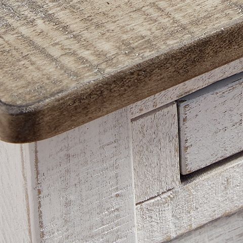 Adalane - White / Gray - Accent Table by Signature Design by Ashley® | Bel Furniture