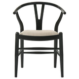 Crestmont - Wood Wishbone Dining Side Chair (Set of 2) - Black by Coaster Fine Furniture | Bel Furniture