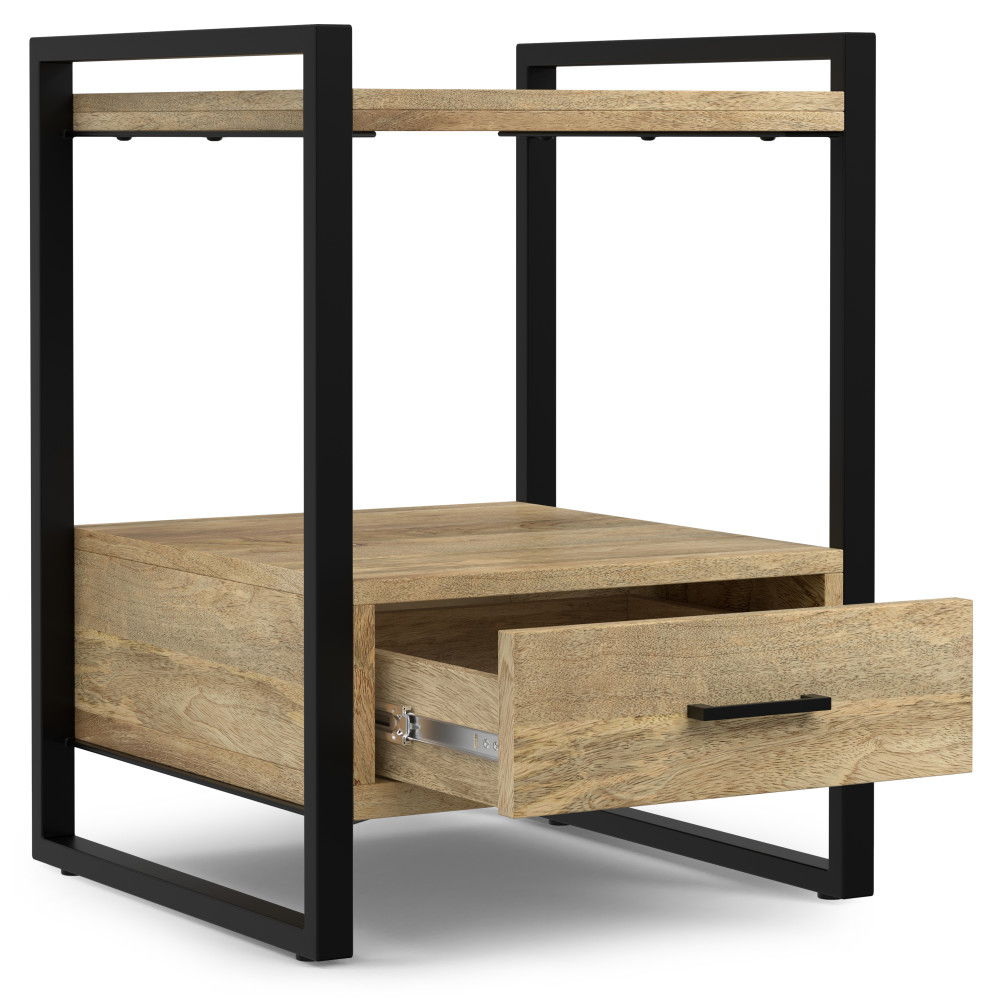 Riverside - Bedside Table - Natural by Simpli-Home | Bel Furniture