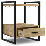 Riverside - Bedside Table - Natural by Simpli-Home | Bel Furniture