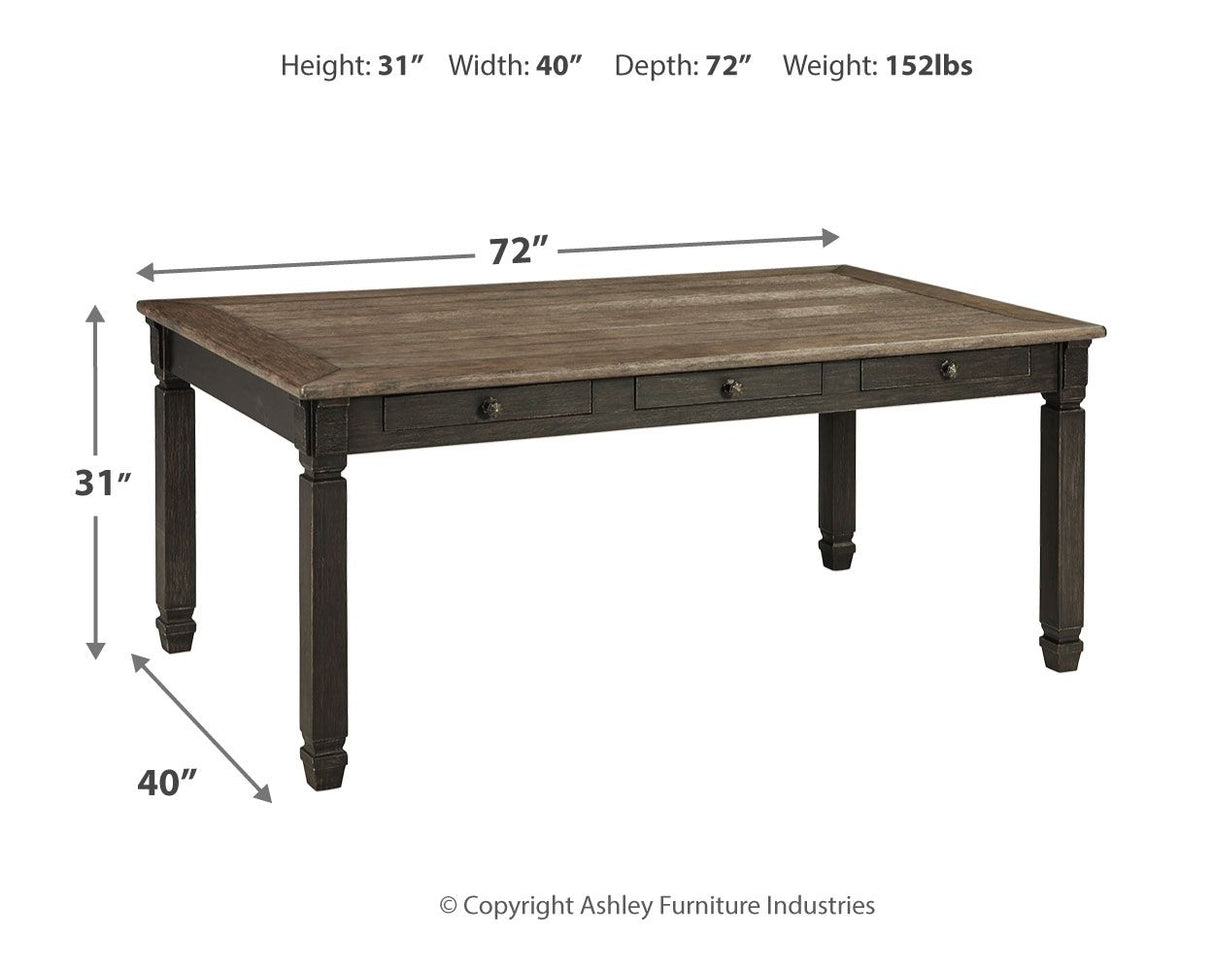 Tyler Creek - Black / Gray - Rectangular Dining Room Table by Signature Design by Ashley® | Bel Furniture