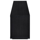 Deiter - 79" TV Stand Fireplace Media Console - Black