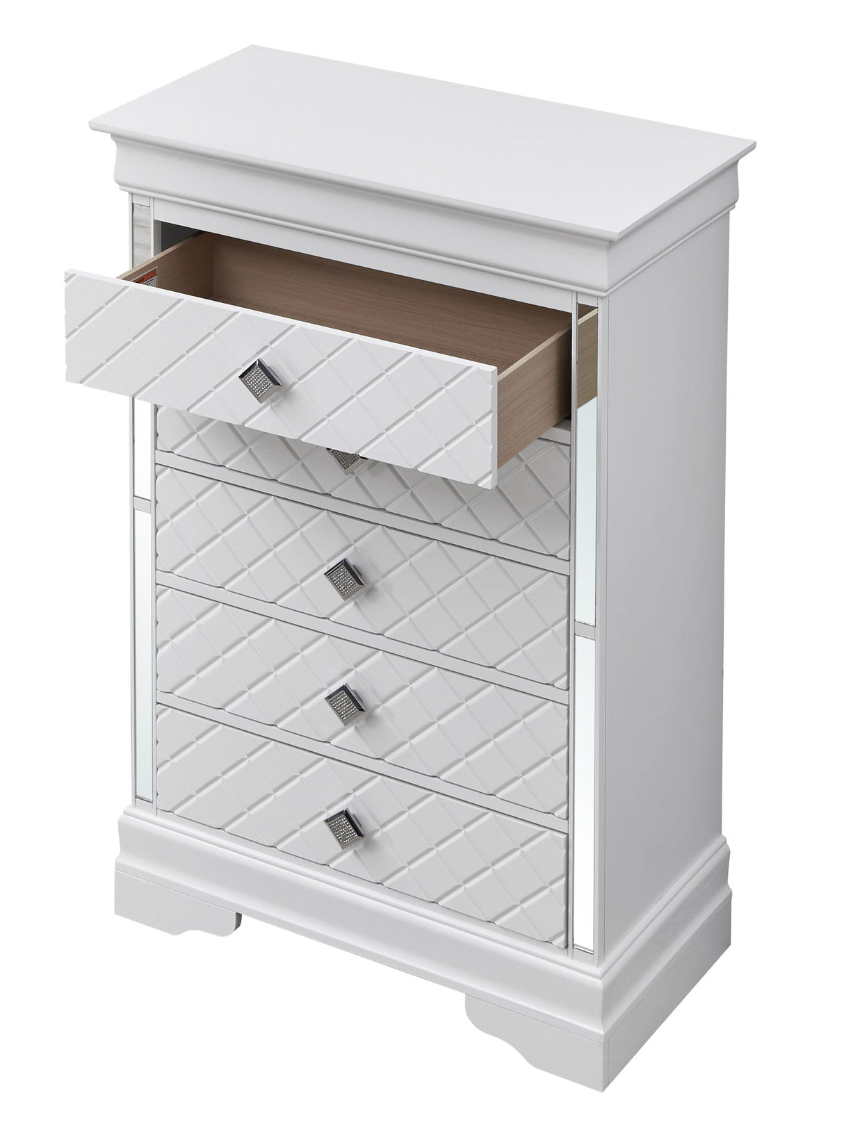 Verona - Stylish Chest - Silver Champagne by Glory Furniture | Bel Furniture