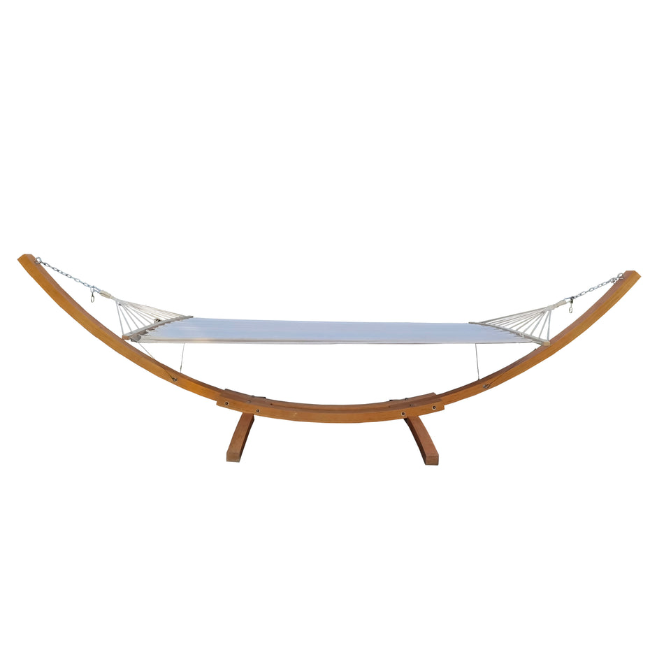 Person Hammock With Stand Set For Indoor Outdoor Standalone - Beige