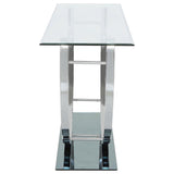 Danville - Rectangular U-Shaped Glass Top Table by CoasterEssence | Bel Furniture