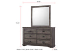 Coralee - Dresser, Mirror by Crown Mark | Bel Furniture