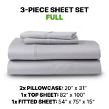 Sheet Set Luxurious Supima Cotton, Wrinkle Resistant, Breathable, With 2 Ghostgrip Band