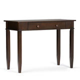 Carlton - Home Office Desk - Dark Tobacco Brown by Simpli-Home | Bel Furniture
