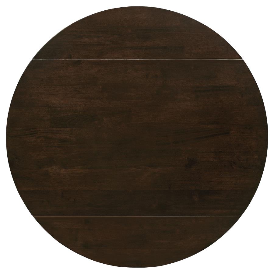 Bucknell - 3 Piece Round Drop Leaf Dining Table Set