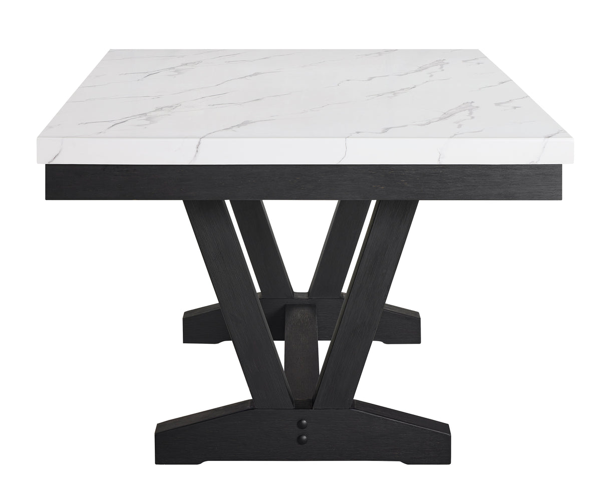Vance Faux Marble Dining Table