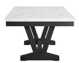 Vance Faux Marble Dining Table
