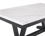 Vance Faux Marble Dining Table