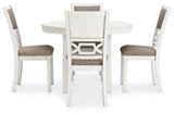 Erinberg - Antique White - Dining Room Table Set (Set of 5) by Signature Design by Ashley® | Bel Furniture