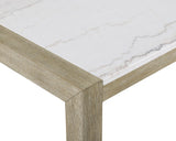 Hazel - Genuine Marble Dining Table - Wired White