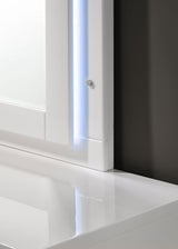 Felicity - Wood LED Dresser Mirror - White High Gloss by CoasterEssence | Bel Furniture