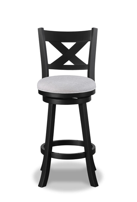 Kipper - Swivel Bar Stool (Set of 2) Gray by Crown Mark | Bel Furniture