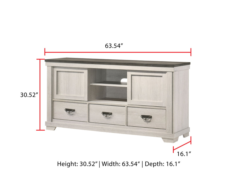 Leighton - TV Stand - White