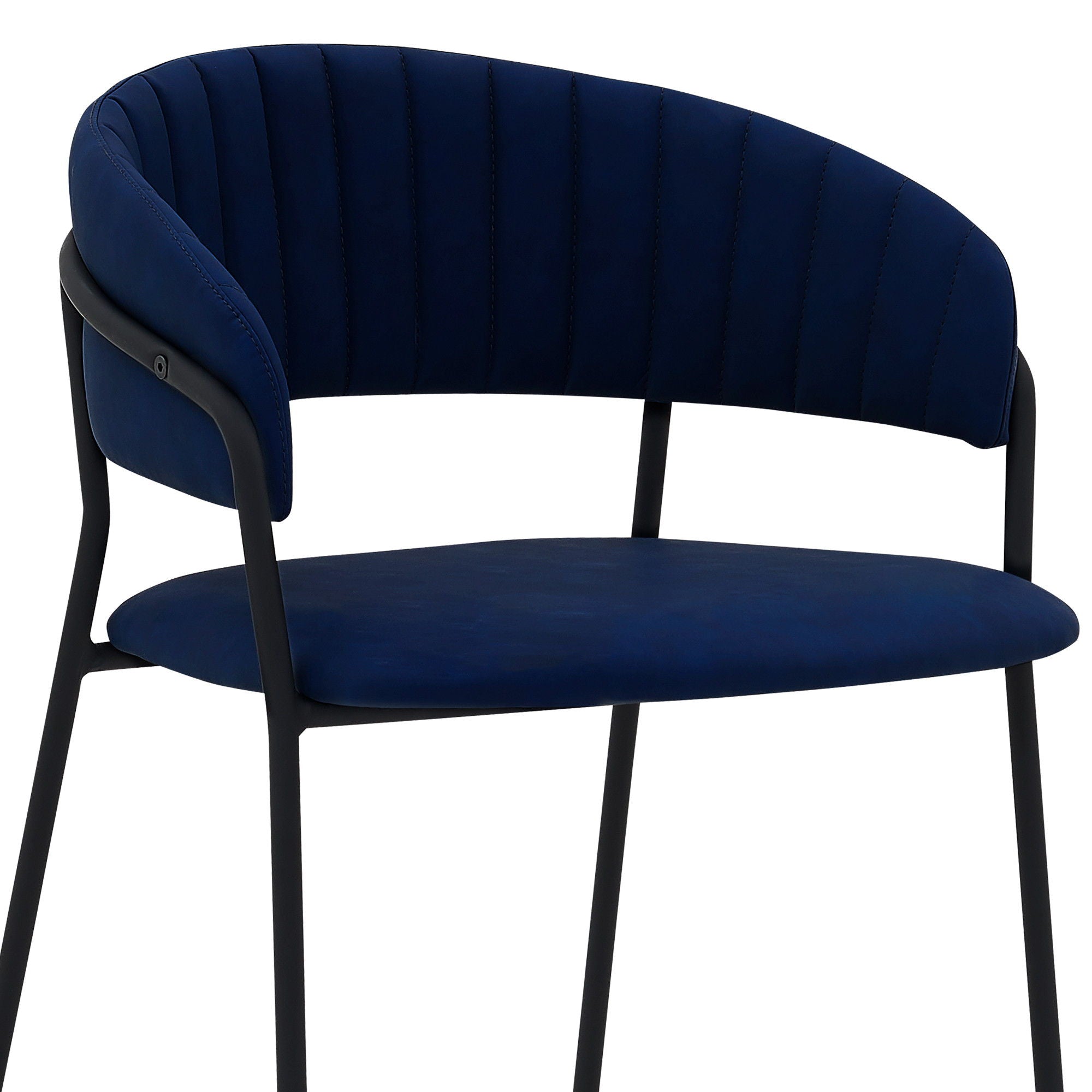 Low Back Counter Height Bar Chair - Blue / Black