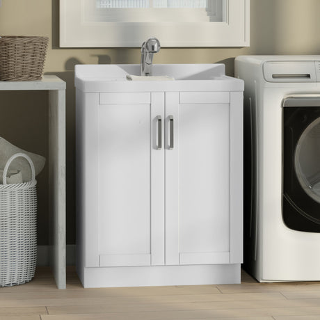 Kyle - Laundry Cabinet & Faucet And Stainless Steel Sink - view 5