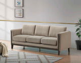 Islington - Fabric Upholstered Panel Arm Sofa - Taupe