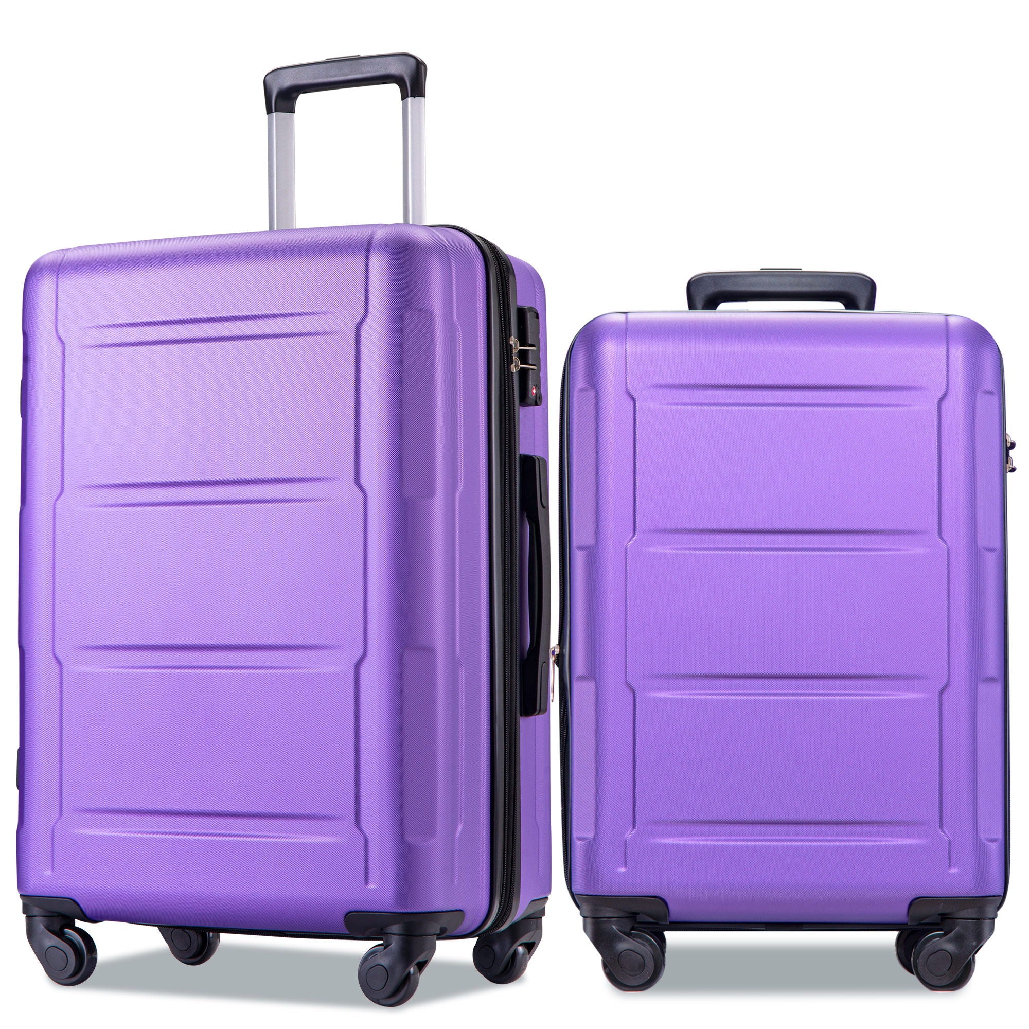 Expanable Spinner Wheel 2 Piece Luggage Set ABS Lightweight Suitcase With Tsa Lock 20" / 24"