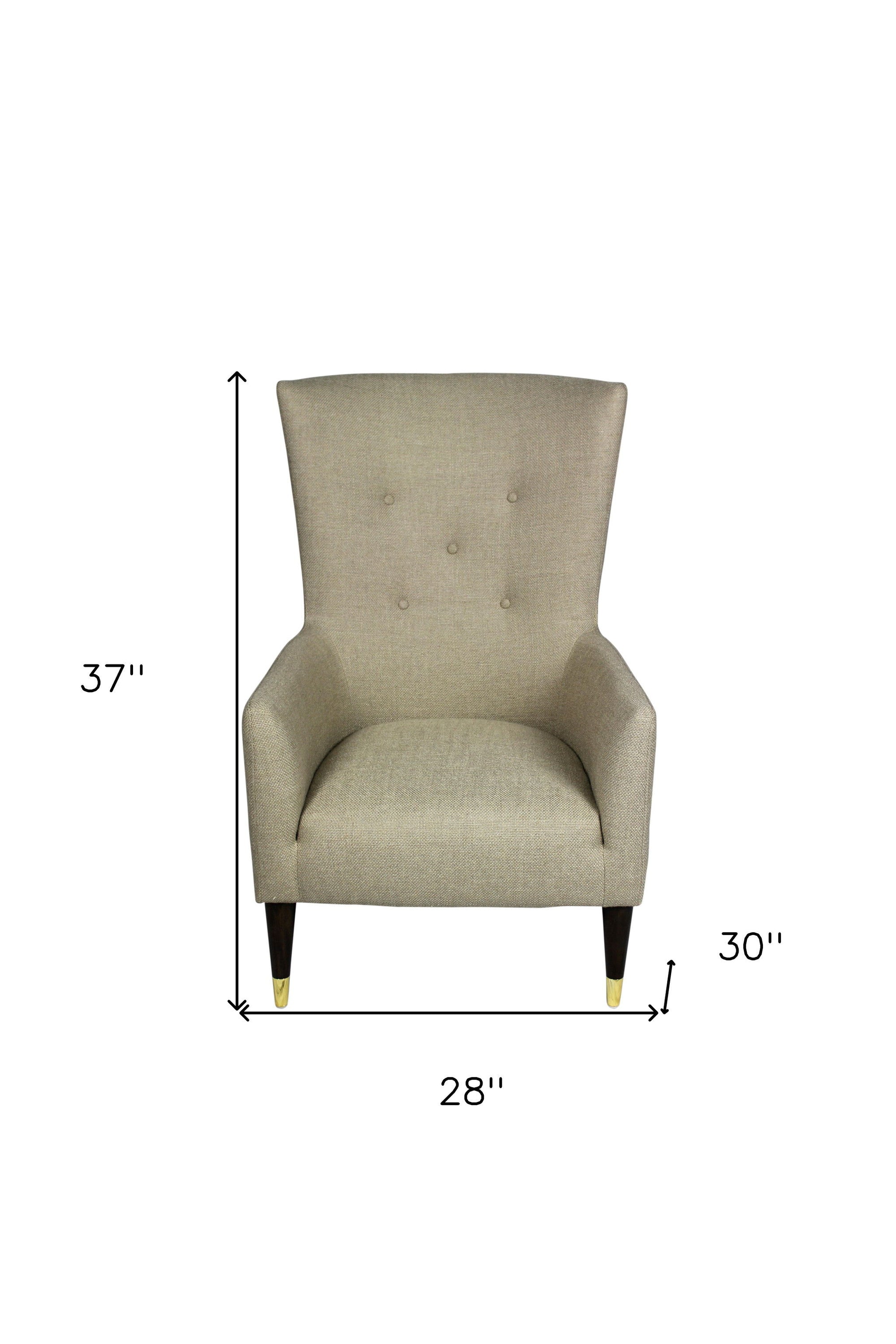 Natural Solid Color Lounge Chair - Sand