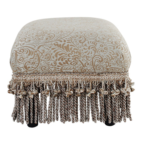 Fiona - Handcrafted Accent Footstool Ottoman - view 4