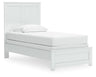 Bostwick Shoals - Panel Bed With Framed Footboard White by Signature Design by Ashley® | Bel Furniture