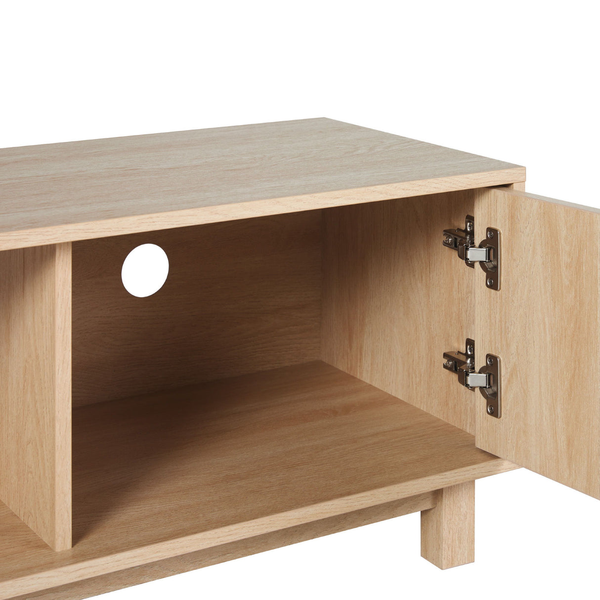 Modern Fluted Door Minimalist TV Stand by Walker Edison | Bel Furniture