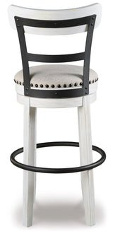 Valebeck - Tall Upholstered Swivel Barstool by Signature Design by Ashley® | Bel Furniture