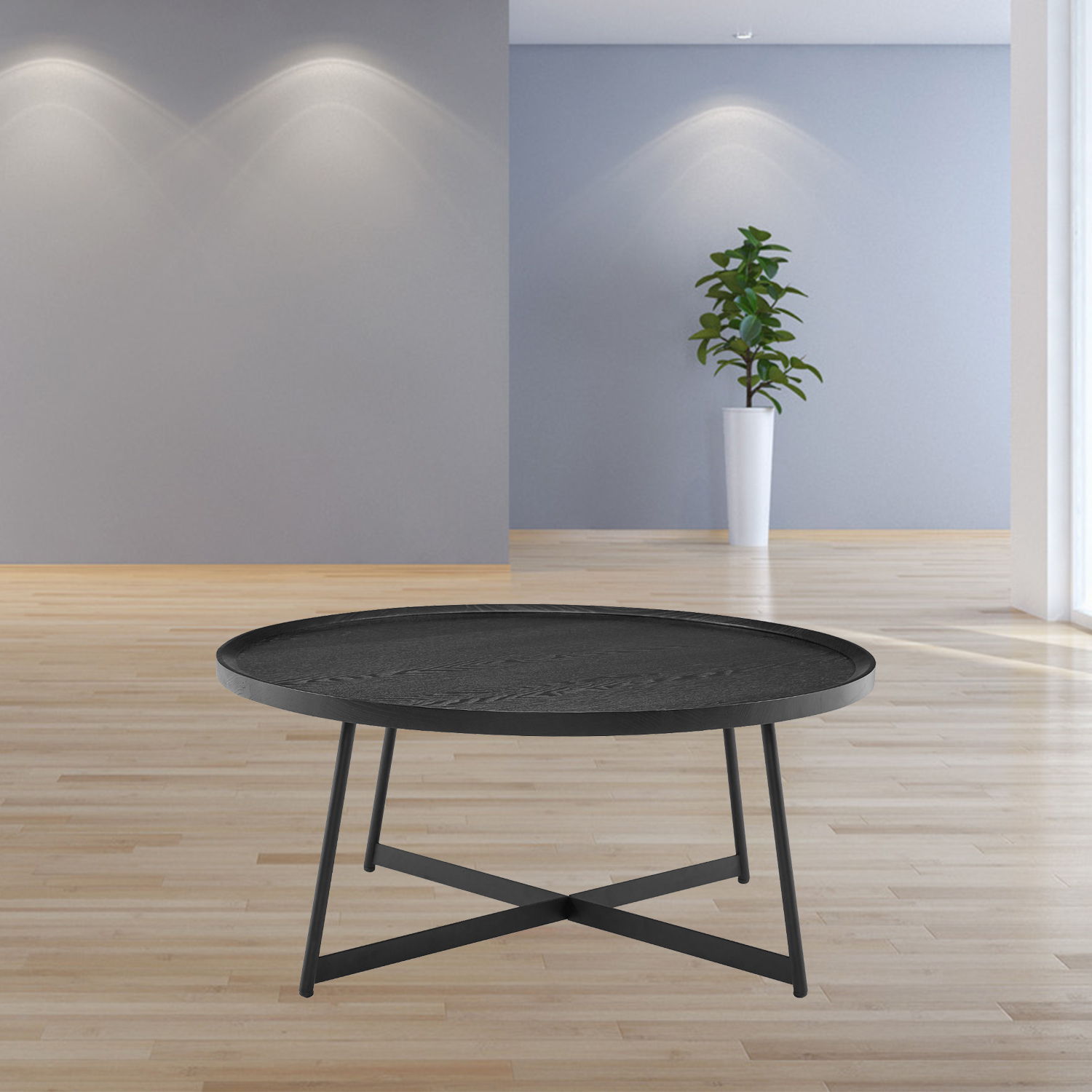 Round Coffee Table - Black