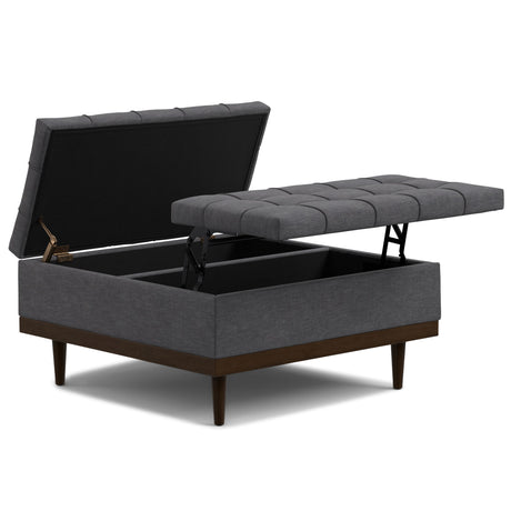 Mariah - Upholstered Lift Top Table Storage Ottoman - view 8