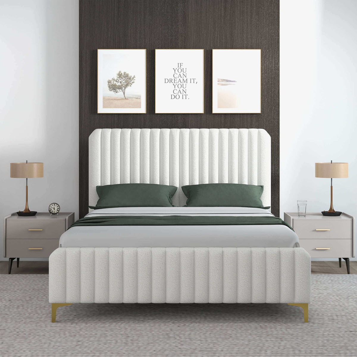 Valery - Upholstered Platform Bed - view 2