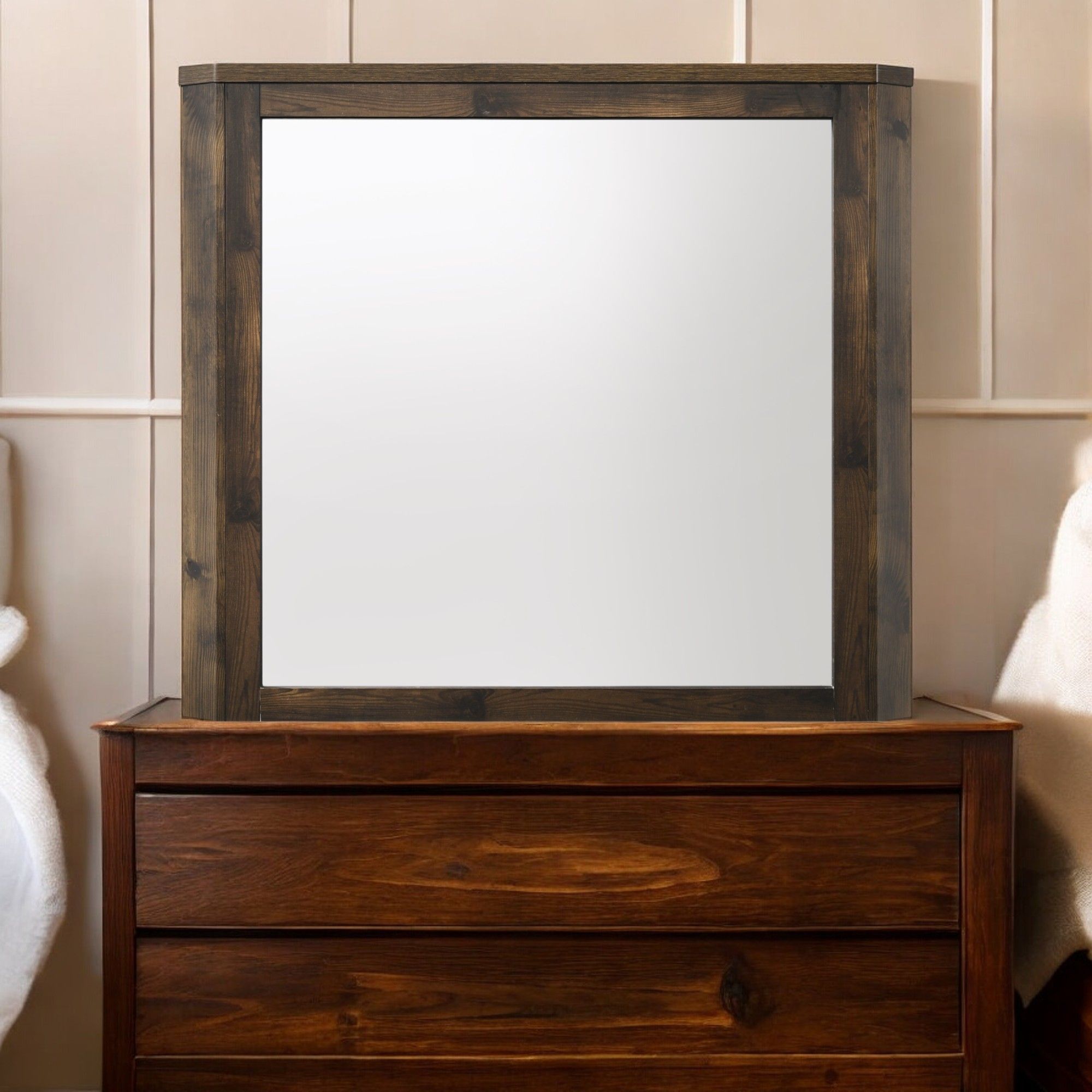 Elettra - Rustic Mirror - Walnut