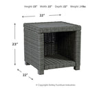 Elite Park - Gray - Square End Table by Signature Design by Ashley® | Bel Furniture