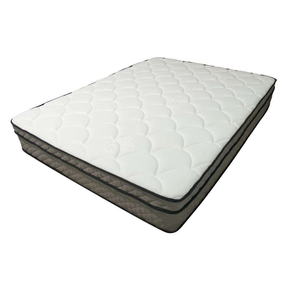 12" Euro Top Pocket Coil And Cooling Gel Memory Foam Highly Breathable Quilted Cover Hybrid Mattress, Pressure Relief, And Motion Isolation, Certipur-Us In A Box