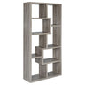 Theo - 6-Shelf Bookshelf Gray by CoasterEveryday | Bel Furniture