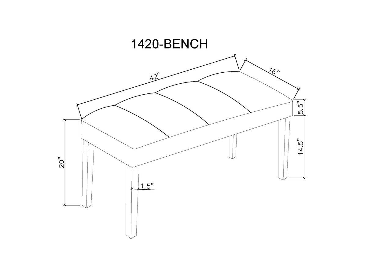 Vega - Bench - Gray