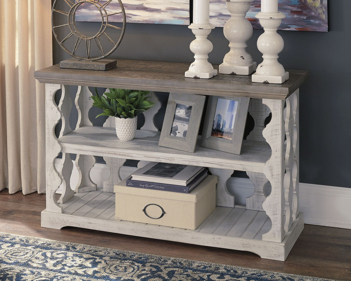 Havalance - Gray / White - Console Sofa Table by Signature Design by Ashley® | Bel Furniture