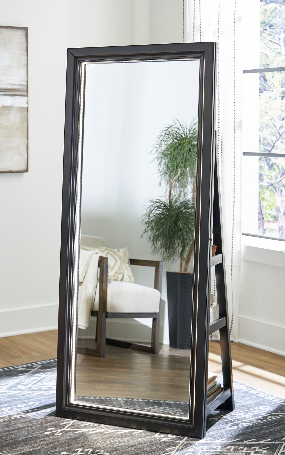 Evesen - Floor Standing Mirror/Storage by Signature Design by Ashley® | Bel Furniture